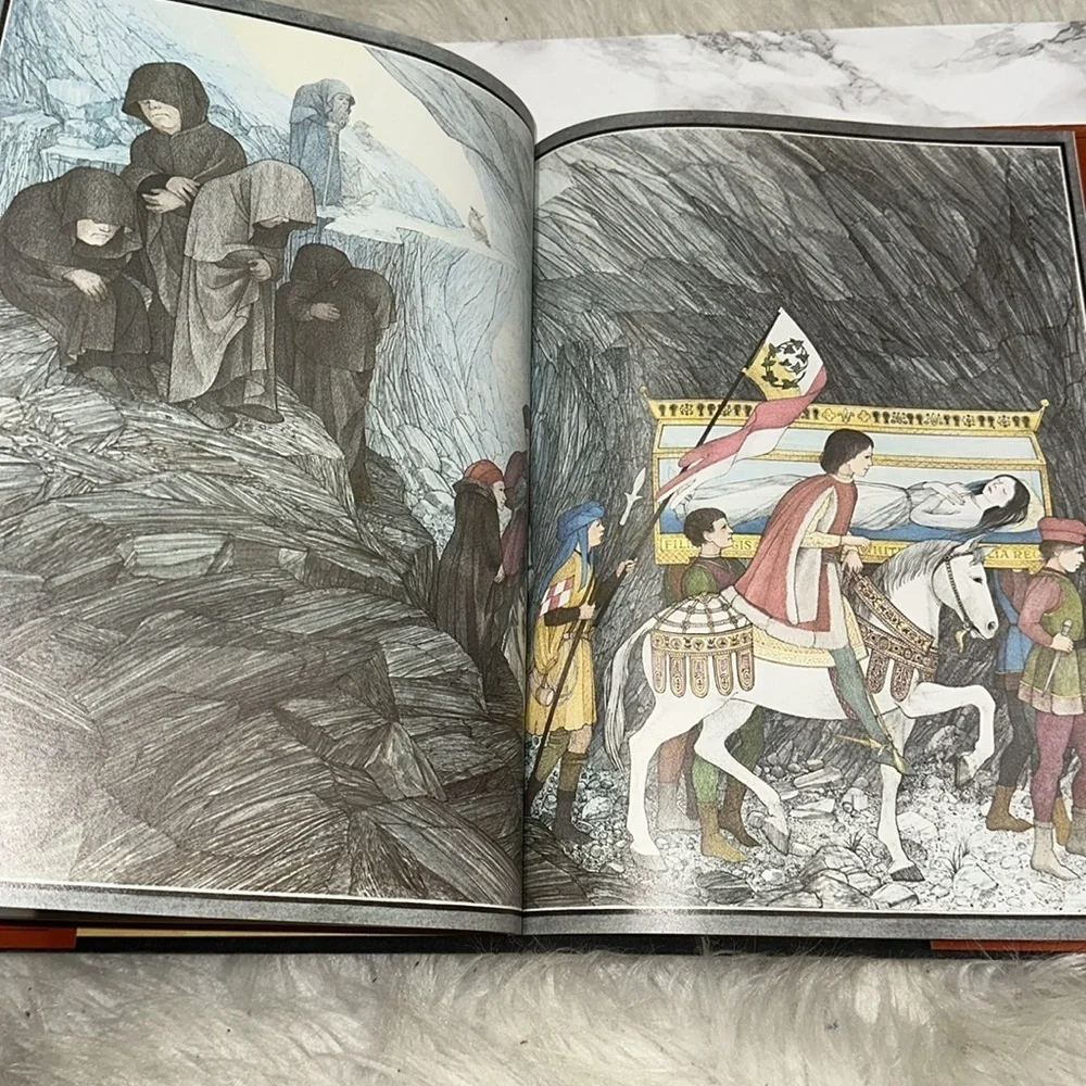 Snow-White and the Seven Dwarfs large vintage illustrated Book